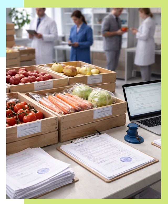 Сертификация овощей и фруктов в Ртищеве от 8683 р. | Алешин-Ртщ