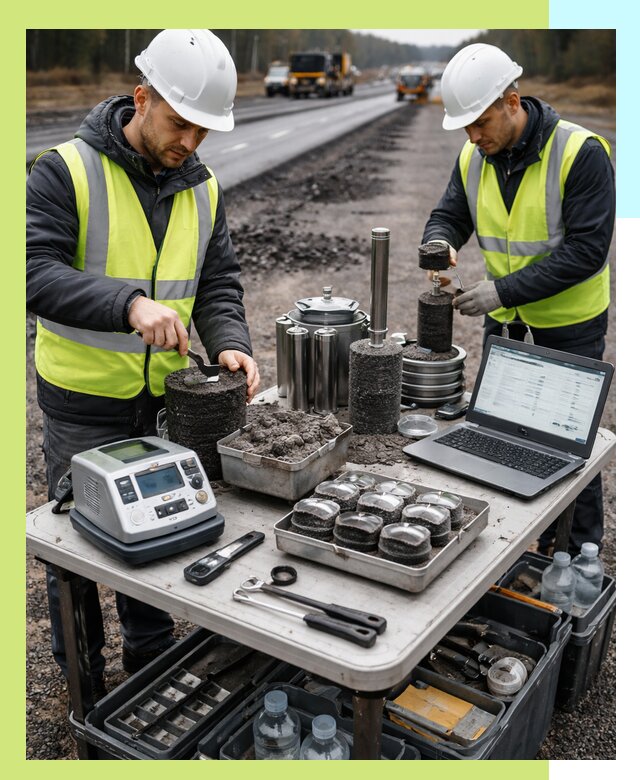 Сертификация асфальта: испытания и подтверждение в Ртищеве