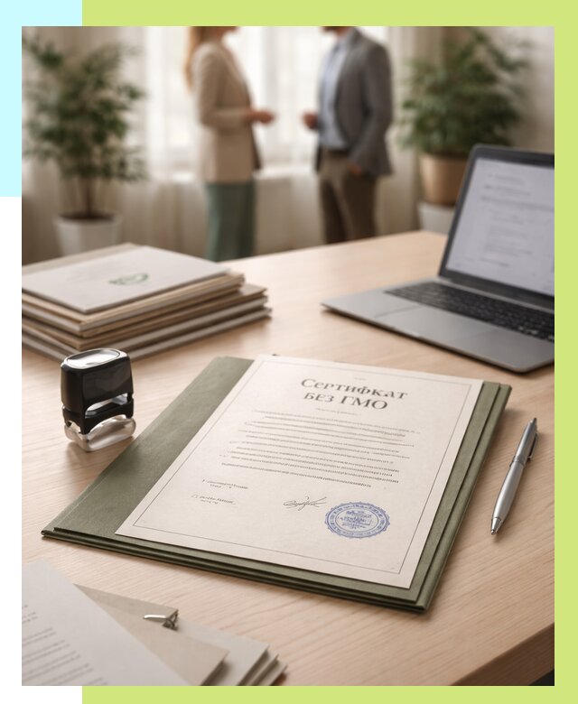 Сертификат без ГМО в Ртищеве от 7661 р. оформить срочно Алешин-Ртщ